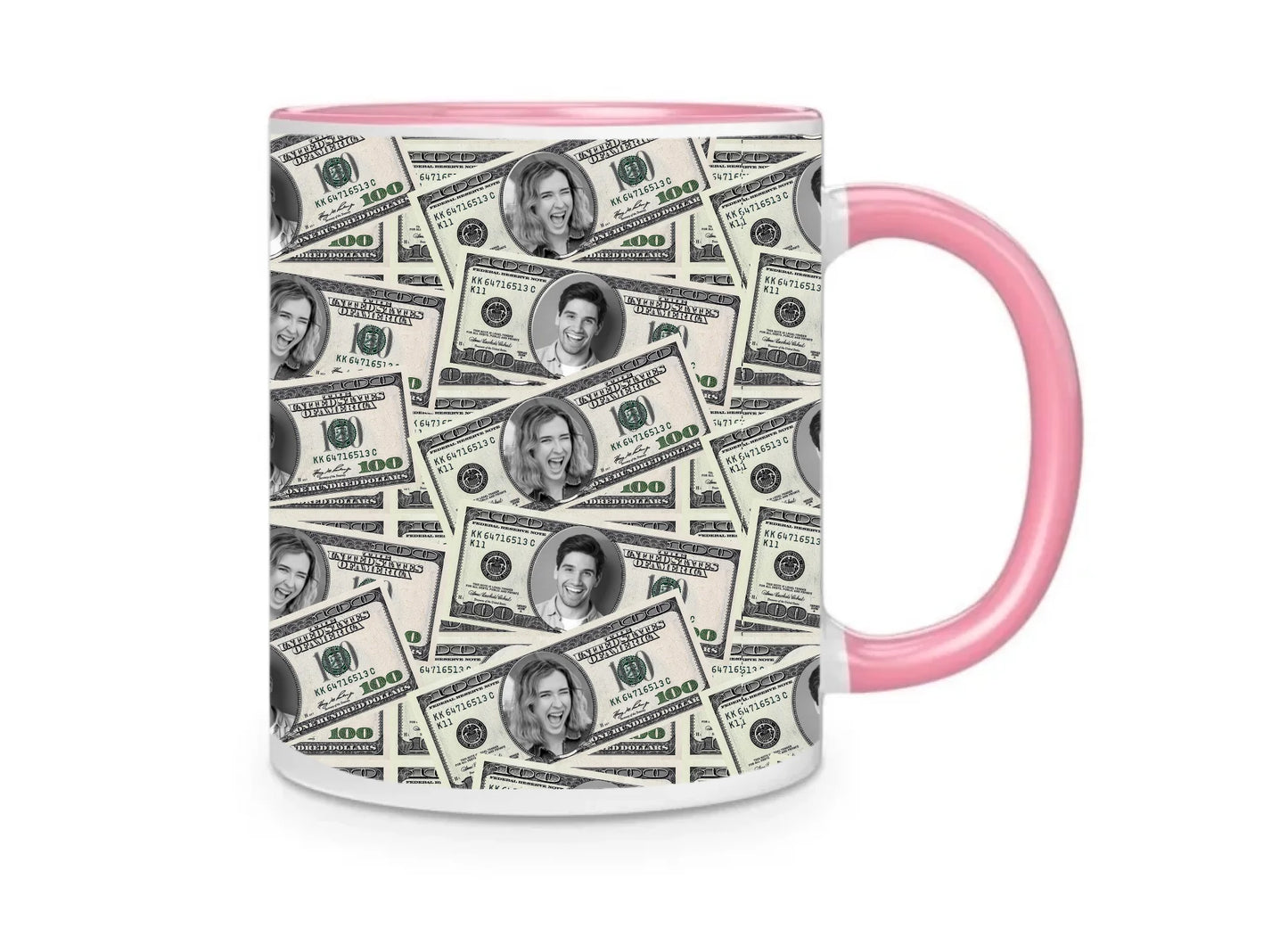 Photo Upload Dollar Mug – Custom Personalized Mug
