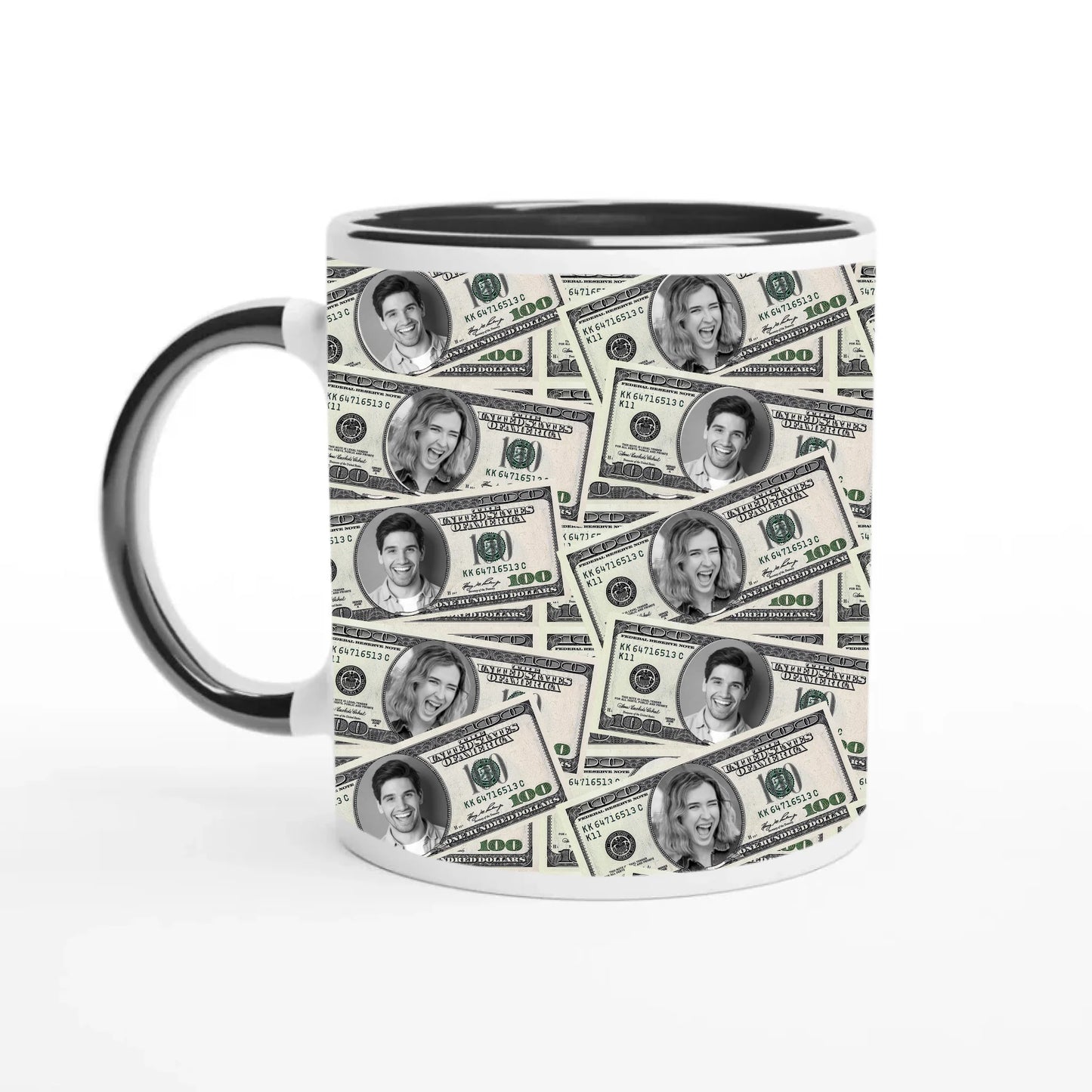 Photo Upload Dollar Mug – Custom Personalized Mug