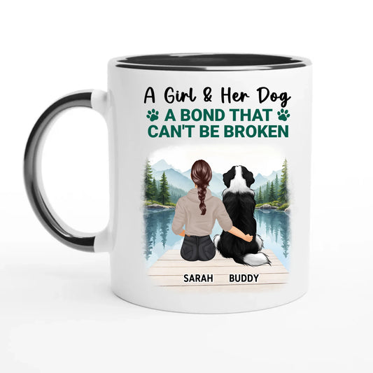 A Girl & Her Dog - Personalized Mug