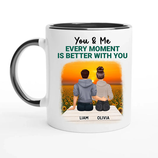 You & Me Personalized Mug - Every Moment Is Better With you