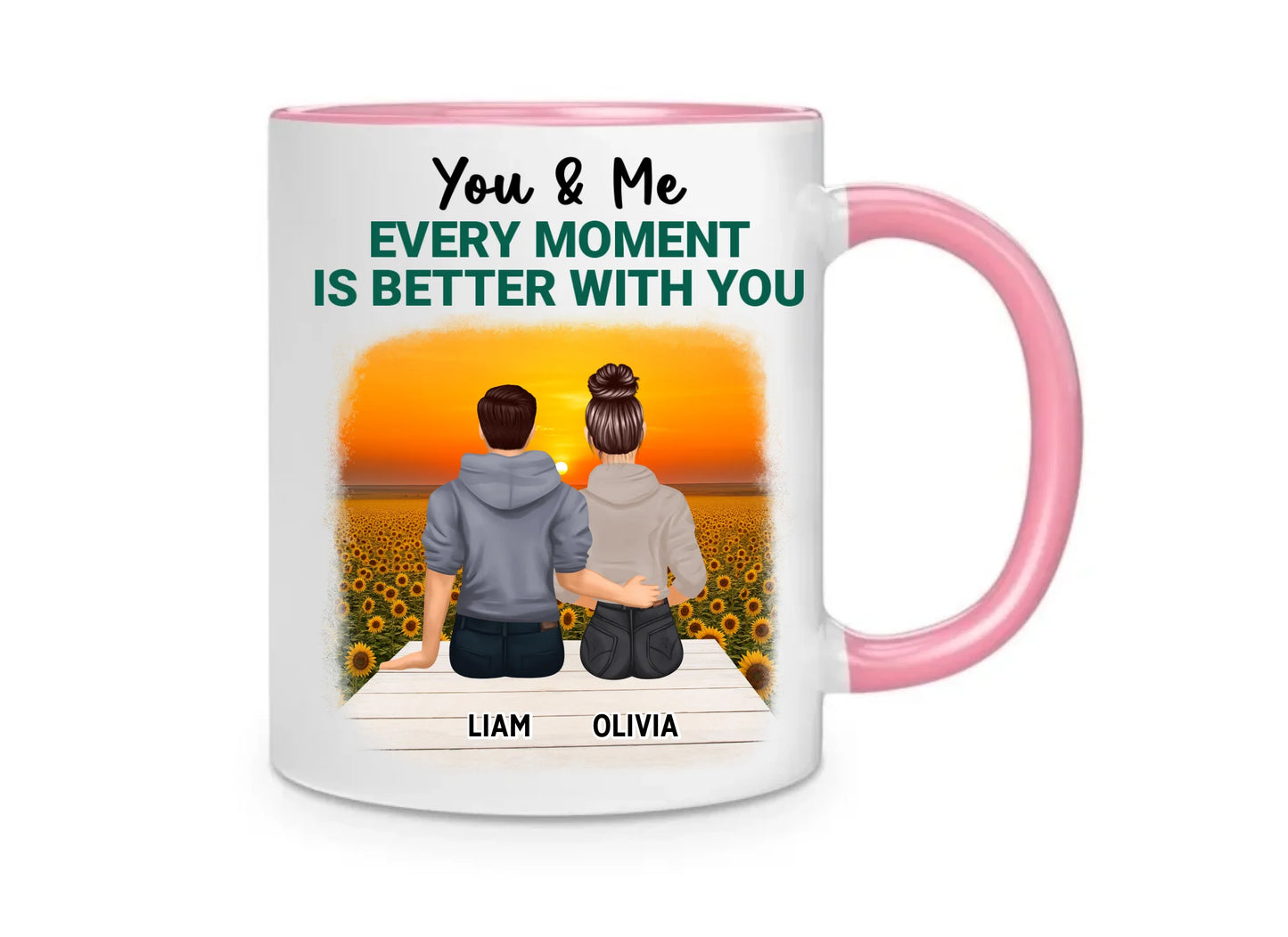 You & Me Personalized Mug - Every Moment Is Better With you