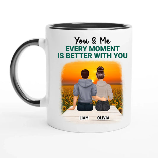 You & Me Personalized Mug - Every Moment Is Better With you