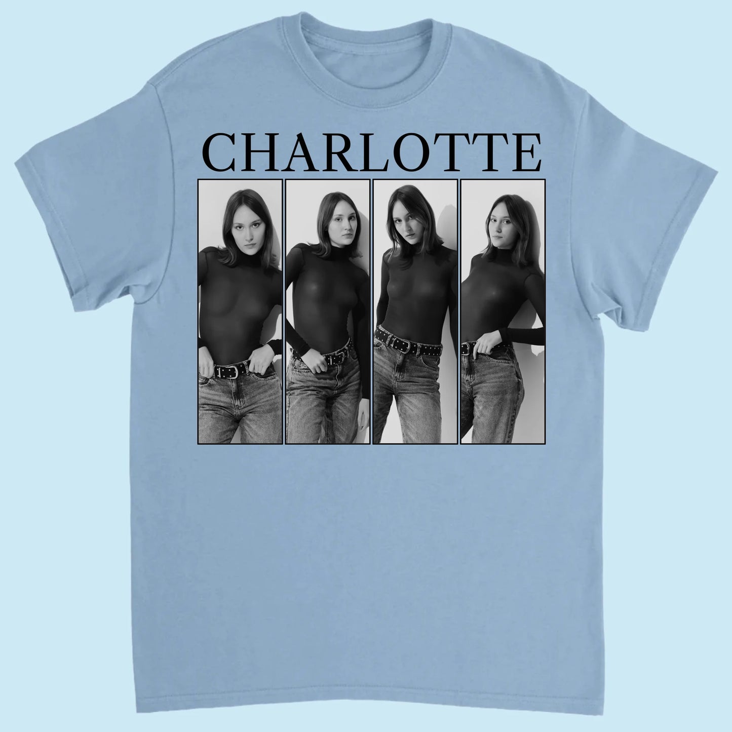 T-shirt Front Light Blue