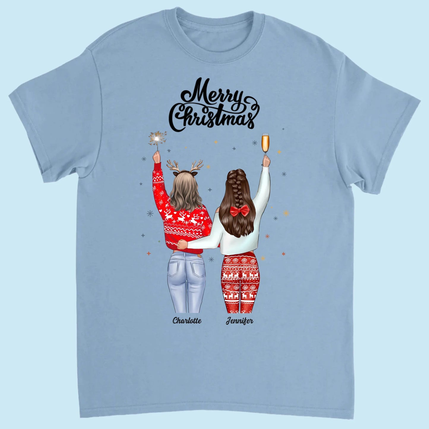 T-shirt Front Light Blue
